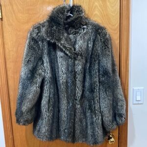 Luxurious Faux Fur Teddy Jacket - Gray